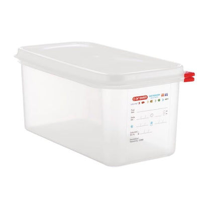Araven Polypropylene 1/3 Gastronorm Food Container 6Ltr (4 Pack) t987