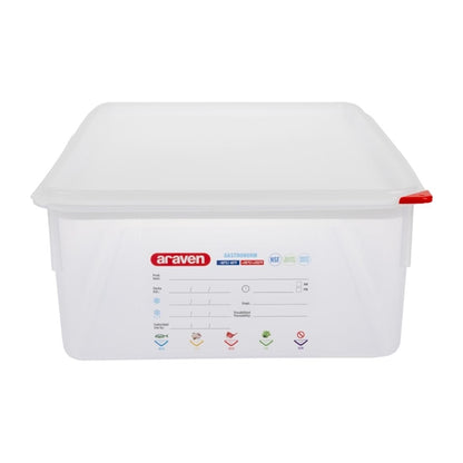 Araven Polypropylene 1/1 Gastronorm Food Storage Box 21Ltr (4 Pack) t991