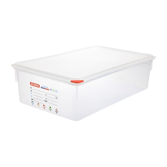 Araven Polypropylene 1/1 Gastronorm Food Storage Box 21Ltr (4 Pack) t991