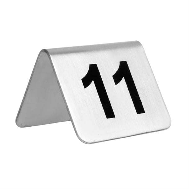 Olympia Stainless Steel Table Numbers 11-20 (10 Pack) u047