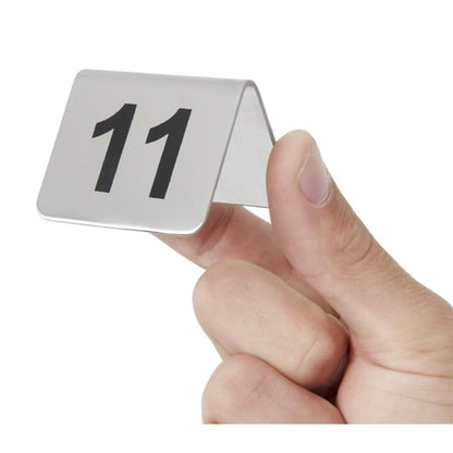 Olympia Stainless Steel Table Numbers 11-20 (10 Pack) u047