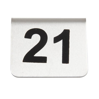 Olympia Stainless Steel Table Numbers 21-30 (10 Pack) u048