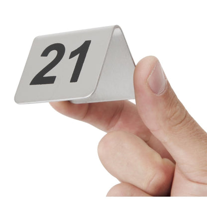 Olympia Stainless Steel Table Numbers 21-30 (10 Pack) u048