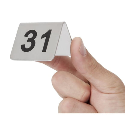 Olympia Stainless Steel Table Numbers 31-40 (10 Pack) u049