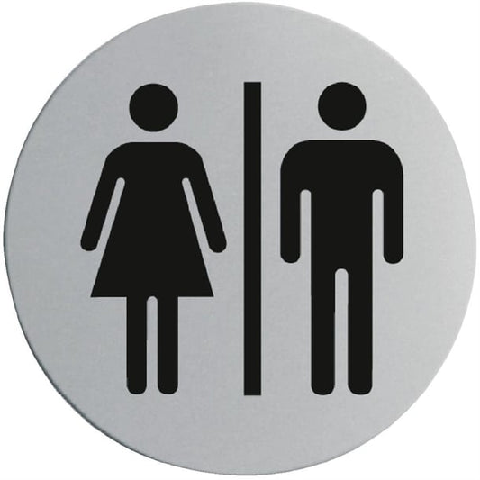 Stainless Steel Door Sign - Ladies & Gentlemen u058
