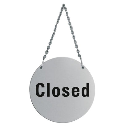 Stainless Steel Door Sign - Open and Closed u065