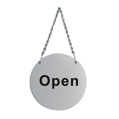 Stainless Steel Door Sign - Open and Closed u065