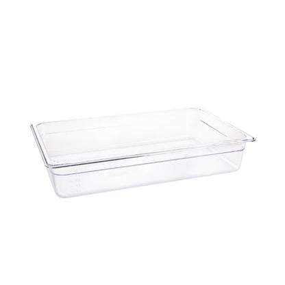 Vogue Polycarbonate 1/1 Gastronorm Container 100mm Clear u225