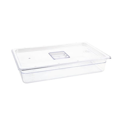 Vogue Polycarbonate 1/1 Gastronorm Container 100mm Clear u225