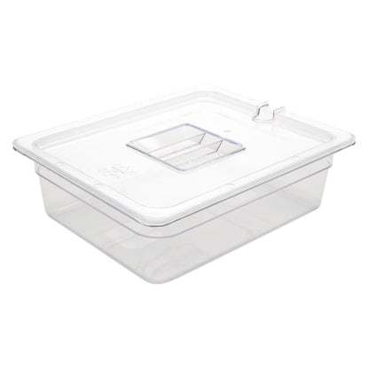 Vogue Polycarbonate 1/2 Gastronorm Container 100mm Clear u229