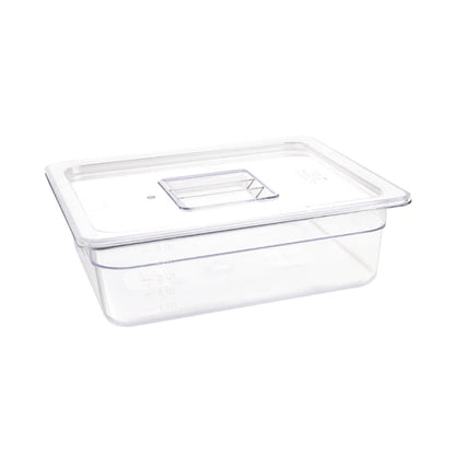Vogue Polycarbonate 1/2 Gastronorm Container 100mm Clear u229
