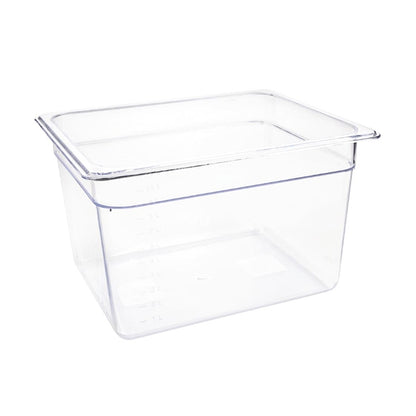Vogue Polycarbonate 1/2 Gastronorm Container 200mm Clear u231