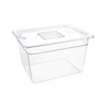Vogue Polycarbonate 1/2 Gastronorm Container 200mm Clear u231