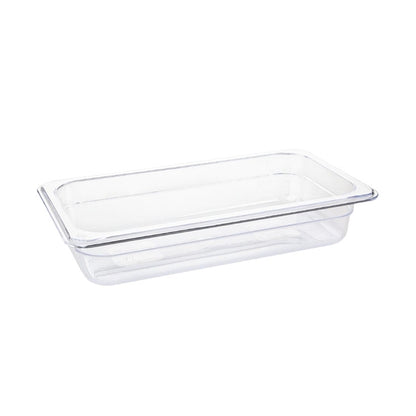 Vogue Polycarbonate 1/3 Gastronorm Container 65mm Clear u232