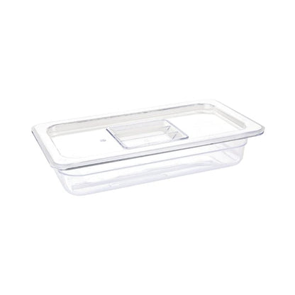 Vogue Polycarbonate 1/3 Gastronorm Container 65mm Clear u232