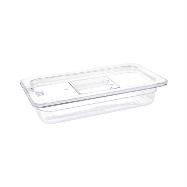 Vogue Polycarbonate 1/3 Gastronorm Container 65mm Clear u232