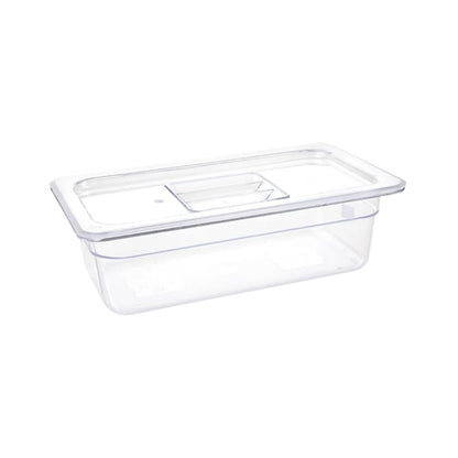 Vogue Polycarbonate 1/3 Gastronorm Container 100mm Clear u233