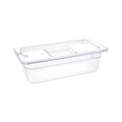 Vogue Polycarbonate 1/3 Gastronorm Container 100mm Clear u233