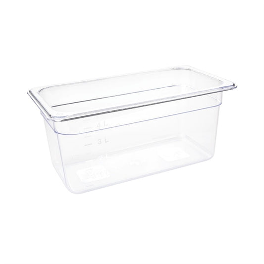 Vogue Polycarbonate 1/3 Gastronorm Container 150mm Clear u234