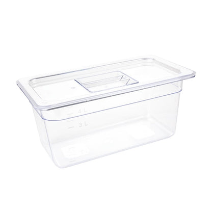 Vogue Polycarbonate 1/3 Gastronorm Container 150mm Clear u234