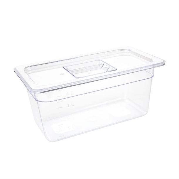 Vogue Polycarbonate 1/3 Gastronorm Container 150mm Clear u234