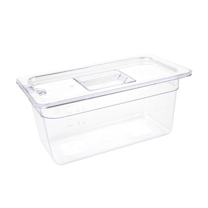 Vogue Polycarbonate 1/3 Gastronorm Container 150mm Clear u234