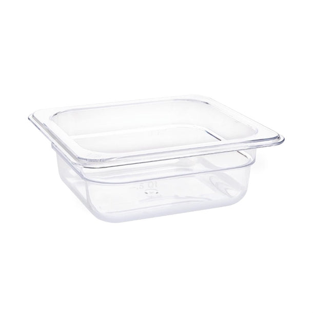 Vogue Polycarbonate 1/6 Gastronorm Container 65mm Clear u239