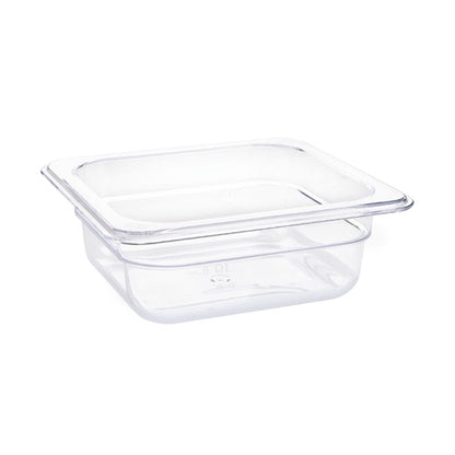 Vogue Polycarbonate 1/6 Gastronorm Container 65mm Clear u239