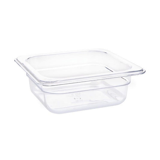 Vogue Polycarbonate 1/6 Gastronorm Container 65mm Clear u239