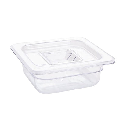 Vogue Polycarbonate 1/6 Gastronorm Container 65mm Clear u239