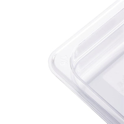 Vogue Polycarbonate 1/6 Gastronorm Container 100mm Clear u240