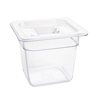 Vogue Polycarbonate 1/6 Gastronorm Container 150mm Clear u241