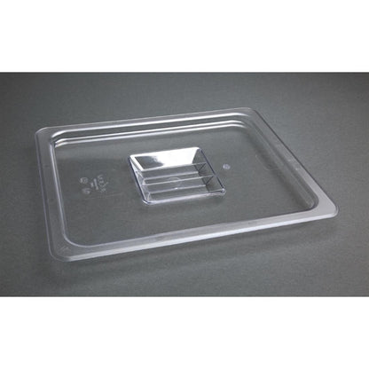 Vogue Polycarbonate 1/2 Gastronorm Lid Clear u245