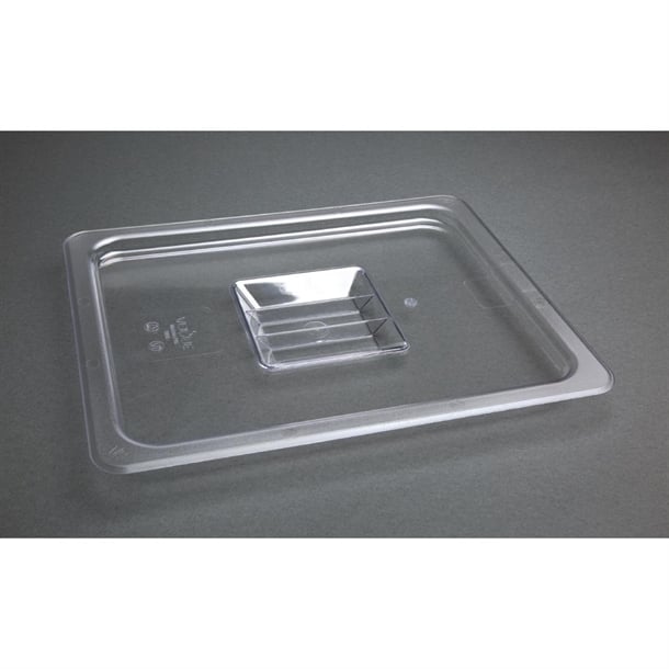 Vogue Polycarbonate 1/2 Gastronorm Lid Clear u245
