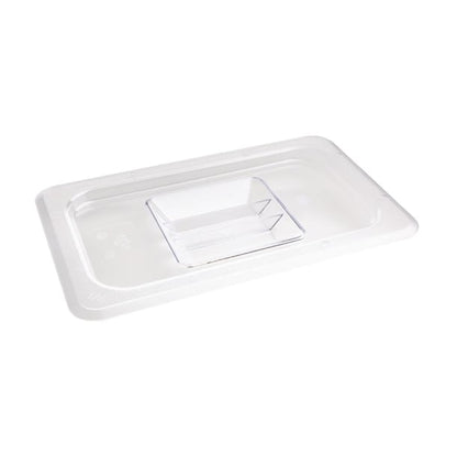 Vogue Polycarbonate 1/4 Gastronorm Lid Clear u247