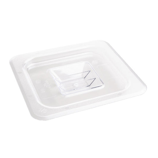 Vogue Polycarbonate 1/6 Gastronorm Lid Clear u248