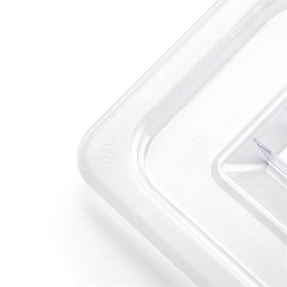 Vogue Polycarbonate 1/6 Gastronorm Lid Clear u248