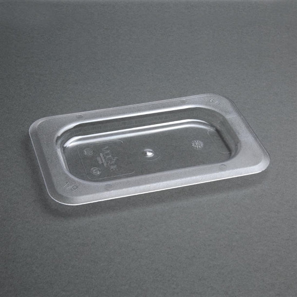 Vogue Polycarbonate 1/9 Gastronorm Lid Clear u249