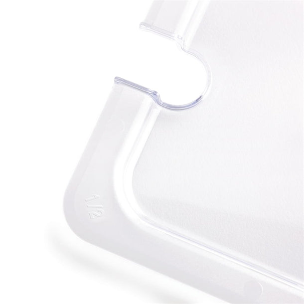 Vogue Polycarbonate 1/2 Gastronorm Lid Notched u251