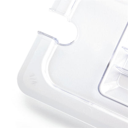 Vogue Polycarbonate 1/4 Gastronorm Lid Notched u253