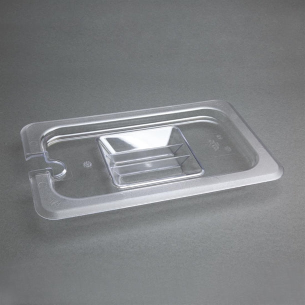 Vogue Polycarbonate 1/4 Gastronorm Lid Notched u253
