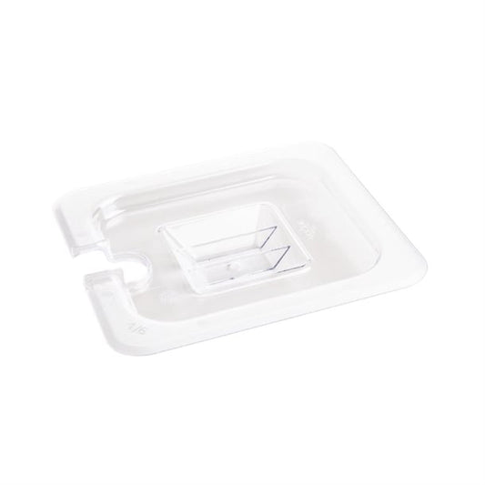 Vogue Polycarbonate 1/6 Gastronorm Lid Notched u254