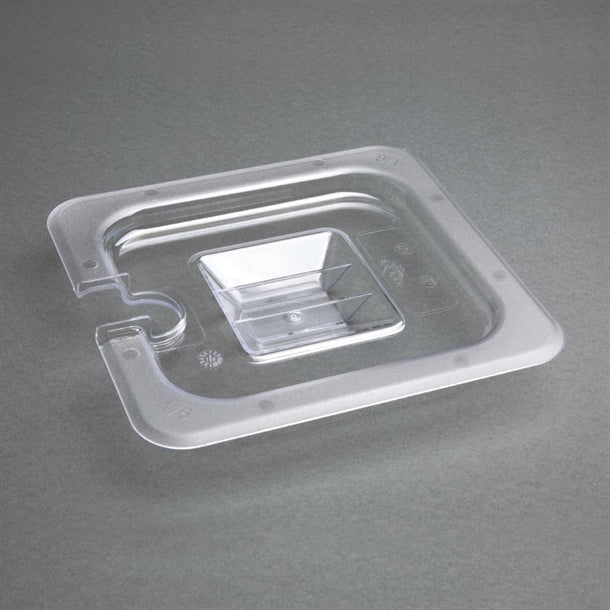 Vogue Polycarbonate 1/6 Gastronorm Lid Notched u254