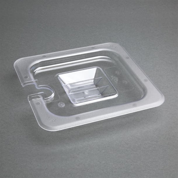 Vogue Polycarbonate 1/6 Gastronorm Lid Notched u254