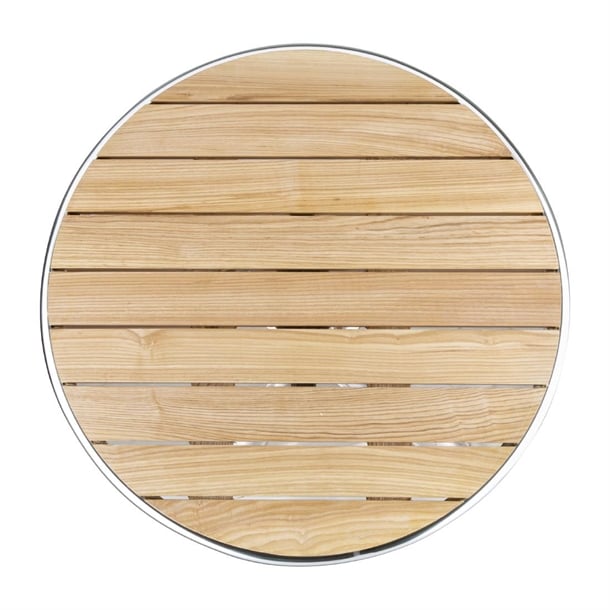 Bolero Round Flip Top Table Ash 600mm u424