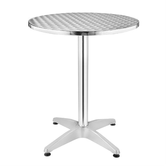 Bolero Steel and Aluminium Round Bistro Table 800mm u426
