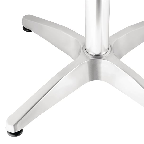 Bolero Steel and Aluminium Square Bistro Table 600mm u427