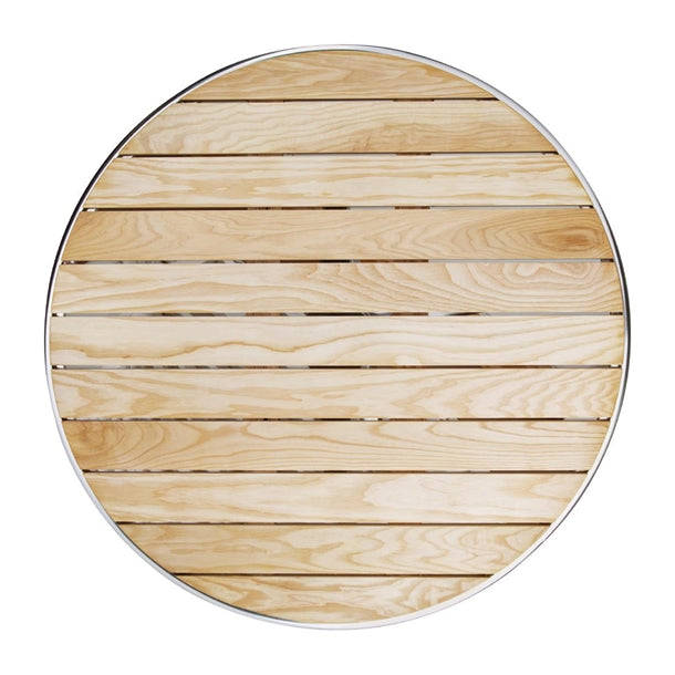 Bolero Ash Wood Tabletop Round 800mm u429
