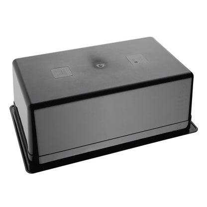Vogue Polycarbonate 1/1 Gastronorm Container 200mm Black u457