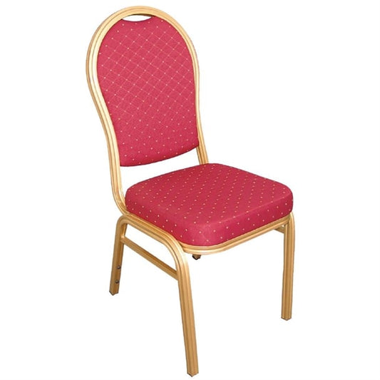 Bolero Arched Back Banquet Chairs Red & Gold (4 Pack) u525